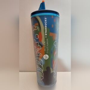 Starbucks Tumbler 24 Oz Cold Cup Tumbler Starbucks X Misha Tyutyunik Collab NEW